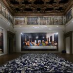 Sala Giasone, a Palazzo Fava, allestita con opere di Ai Weiwei