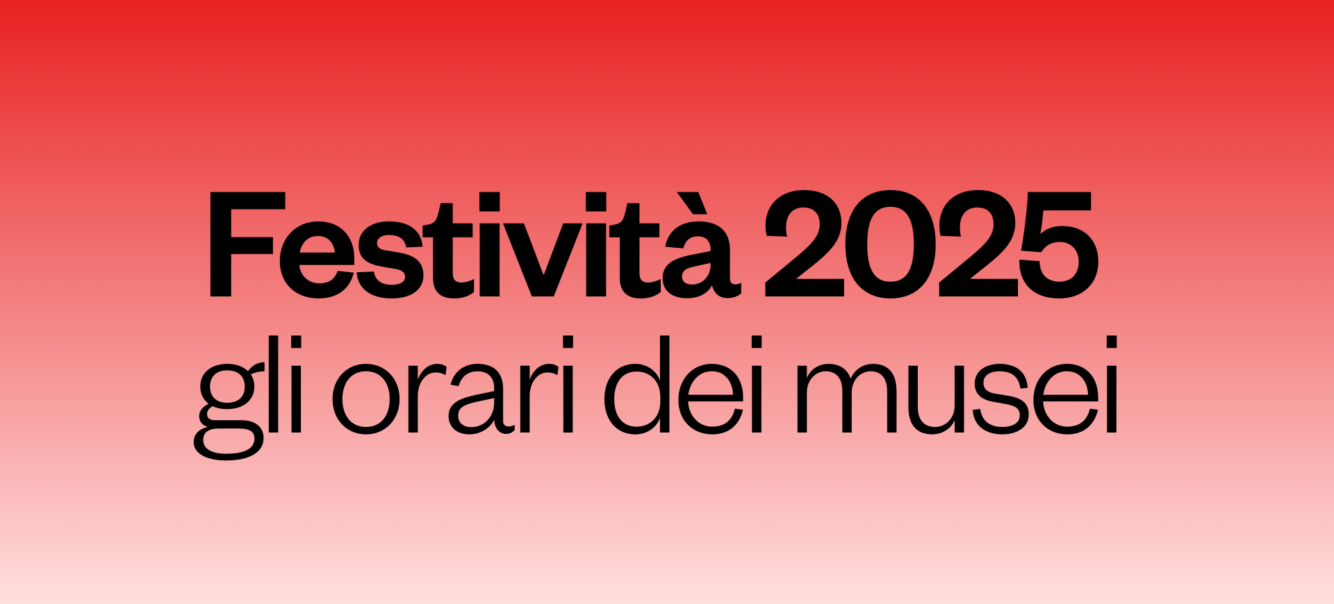 Festività 2025