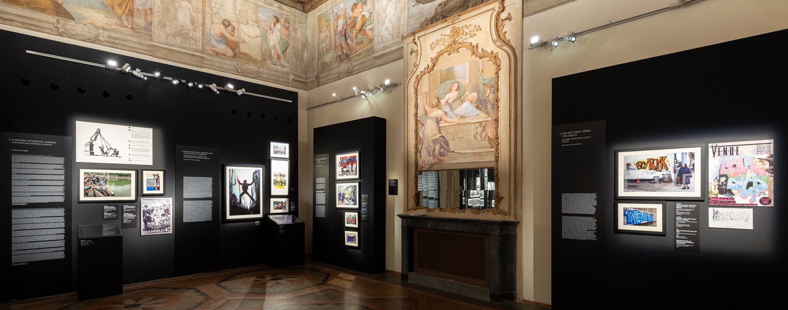 Exhibition "Banksy Archive 01. The School of Bristol 1983-2005" at Palazzo Fava, Bologna
