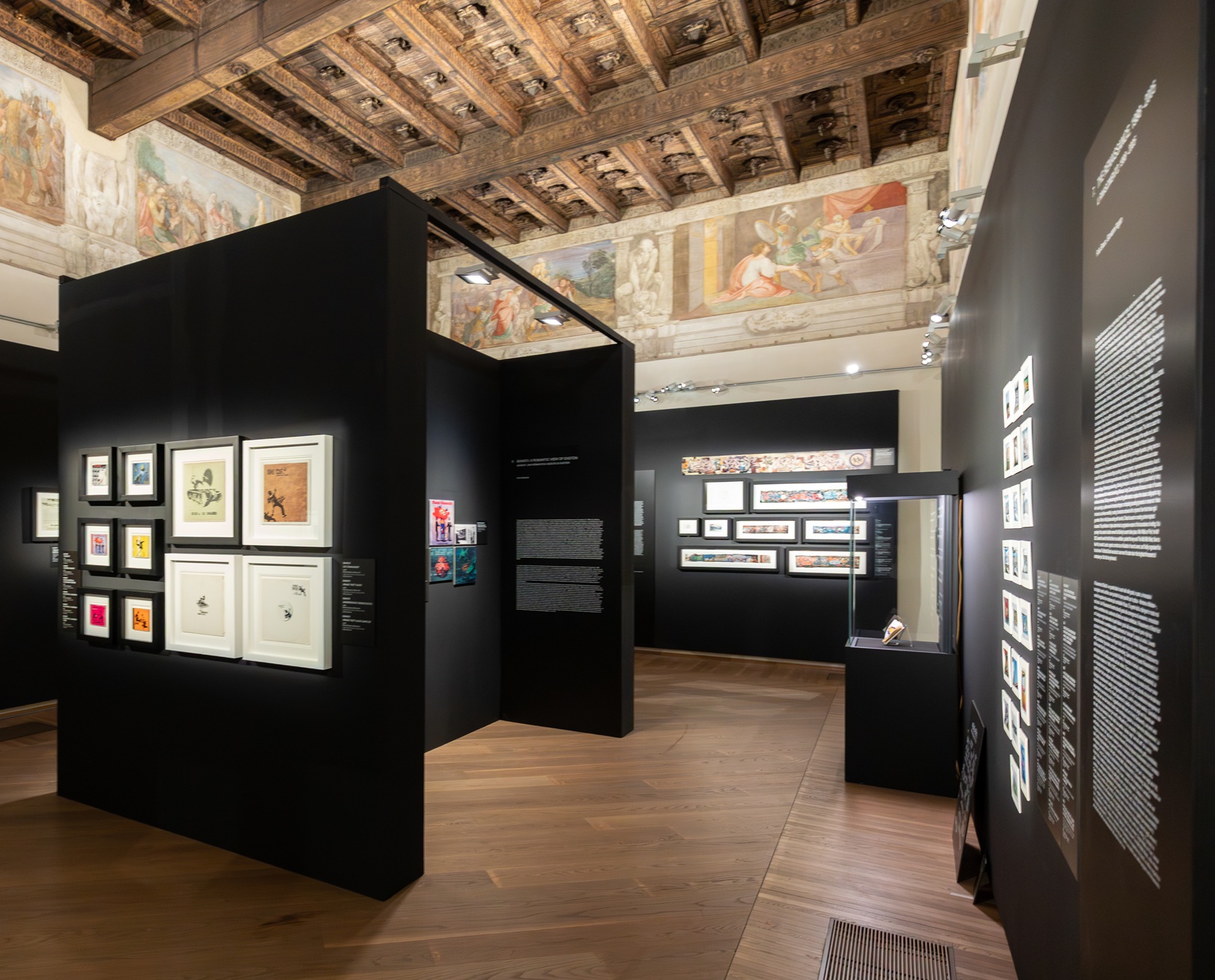 Exhibition "Banksy Archive 01. The School of Bristol 1983-2005" at Palazzo Fava, Bologna