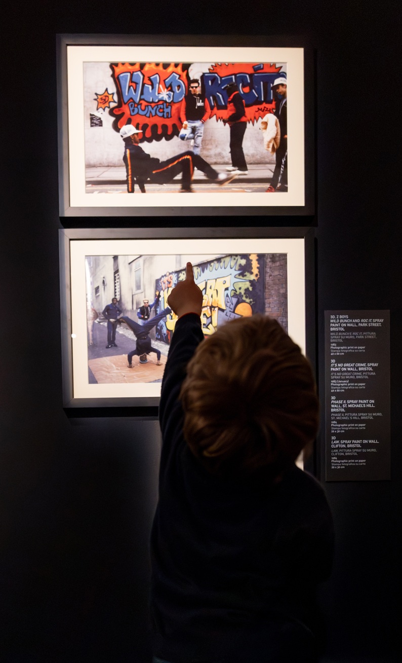 Exhibition "Banksy Archive 01. The School of Bristol 1983-2005" at Palazzo Fava, Bologna